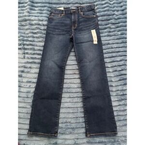 Old Navy Boys Size 12 Regular Standard Straight Fit Dark Wash Jean Built-In Flex